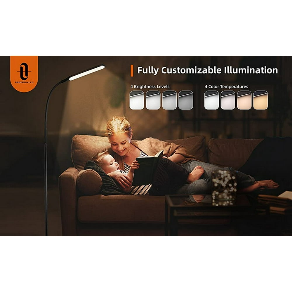 TaoTronics DL072 LED Floor Light 4 Brightness Levels Standing Design