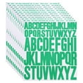 thumbnail image 1 of 12 Sheet Vinyl Letter Sticker, 1 Inch, 2 Inch 624Pcs Stick Letters, Green, 1 of 6