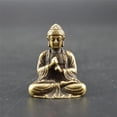 thumbnail image 2 of 3X Mini Estatua de Buda Estatua de Buda de Bronce Budismo Estatua de Buda Sakyamuni de Bronce de Cobre Puro, 2 of 7