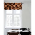 thumbnail image 7 of Halloween Pumpkin Skull Ghost Spiders Window Treatment Panel for Living Room Bathroom BedroomBlack Cat Bat on Orange Horror Theme Window Treatment Drapes for Bedroom Laundry Room Farmhouse 54x18in, 7 of 7