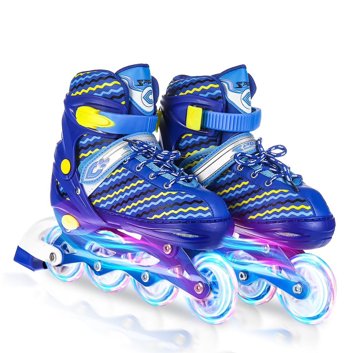Details about   Adjustable Inline Skates Roller Blades Unisex Adult/Kid Breathable Wheel Shoes 