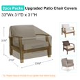 thumbnail image 2 of Fundas para Sillas de Patio BROSYDA Impermeables Paquete de 2 84x79x79 cm, 2 of 8