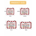 thumbnail image 7 of Large Induction Cooktop Protector Mat Colorful Letters Stove Top Covers for Electric Stove, Boho Summer Swimming Circles Red Plaid Decorative Stove Burner Cover Mats, Glass Top Stove Cover, 7 of 7