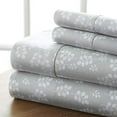 thumbnail image 2 of ienjoy Home 4 Piece Sheet Set Patterned, Queen, Wheatfield Gray, 2 of 10