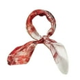 thumbnail image 3 of Wrapables® 100% Charmeuse Silk Square Scarf Neckerchief, Crimson Garden, 3 of 4