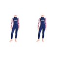 thumbnail image 4 of Toystoory Trajes de neopreno para niños Traje de neopreno para niños Traje de baño para niños Traje de baño para niños azul marino XL 2piezas Toystoory CBP580544, 4 of 5