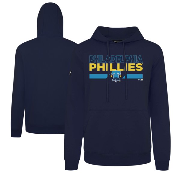 Men's Levelwear Navy Philadelphia Phillies City Connect Podium No Hitter Pullover Hoodie