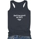 thumbnail image 4 of Camisetas sin mangas para beber para mujeres, niñas adultas, verano, playa, gráfico divertido, espalda cruzada, chaleco, blusa con refranes Fridja  qr1195, 4 of 6
