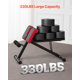 thumbnail image 3 of VEVOR Banco de hiperextensión de espalda con silla romana ajustable y plegable para gimnasio en casa, 3 of 7