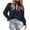 Dark Blue, variant on Wancir Women Hollow Out Fall Tops 2024 Dressy Lace Eyelet Buttons V Neck Long Sleeve Casual Embroidery Boho Blouse Shirts