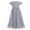 Gray, variant on DPOIS Flower Girls Ruched Chiffon Weeding Bridesmaid Dresses Flutter Sleeves Pageant Prom Long Dress White 4