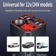 thumbnail image 3 of 200W Vehicle Power Inverter, Car DC 12V 24V to AC 110V Converter, Fast USB Charging with Intelligent Monitoring for Travel, Road Trips, & Camping Essentials, 3 of 8