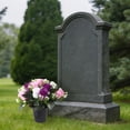 thumbnail image 5 of Artificial Cemetery Flowers for Grave,1pc Artificial Flowers for Cemetery Memorial, Realistic UV Resistant Plastic Rose with Vase for Outdoor Memorial Day Grave Decorations,9.84 inch, 5 of 8