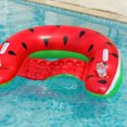 thumbnail image 4 of Hamaca De Agua Colchón de aire inflable de PVC duradero portátil plegable para piscina de verano (sandía), 4 of 6