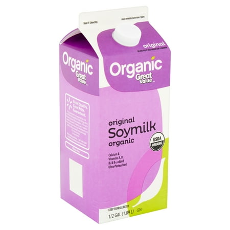Great Value Organic Original Soy Milk Half Gallon 64 Fl Oz Brickseek