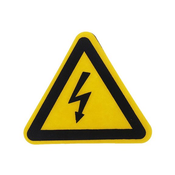 ZUARFY Warning Sticker Adhesive Labels Electrical Shock Hazard Danger Notice Safety 25mm 50mm 100cm PVC Waterproof