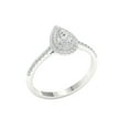 thumbnail image 2 of Imperial 1/2 Ct TDW Pear Diamond Double Halo Engagement Ring in 10K White Gold (H-I, I2), 2 of 4