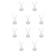 thumbnail image 3 of Collar Qarigey de Acero inoxidable moda étnica galvanizada Plata 10piezas, 3 of 6