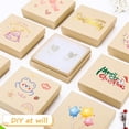 thumbnail image 5 of Triani 12Pcs Cardboard Jewelry Gift Boxes with Cotton Filled and Lids 3.5x3.5x1 Inch Kraft Jewelry Cardboard Boxes for Jewelry Packaging (Brown), 5 of 6