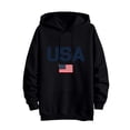 thumbnail image 6 of Yertdoel Hoodies for Men Drawstring USA Graphic Print Long Sleeve Hooded Sweatshirt Stylish Warm Casual Pullover Top with Pocket, 6 of 7