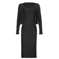 thumbnail image 3 of Txlixc Vestido de mujer de moda medio largo con tirantes sin mangas de color sólido y tirantes de hombro delgado Txlixc moda, 3 of 9