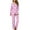 Pink, variant on Luxalzxs Valentines Day Pajama Sets for Women Button-Down Soft Long Sleeve 2 Piece PJ Set Sleepwear Loungewear Homewear