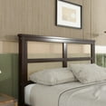 thumbnail image 3 of Miniyam Full Size Bed with Rattan Headboard, Storage Drawers for Adult, Espresso, 3 of 7