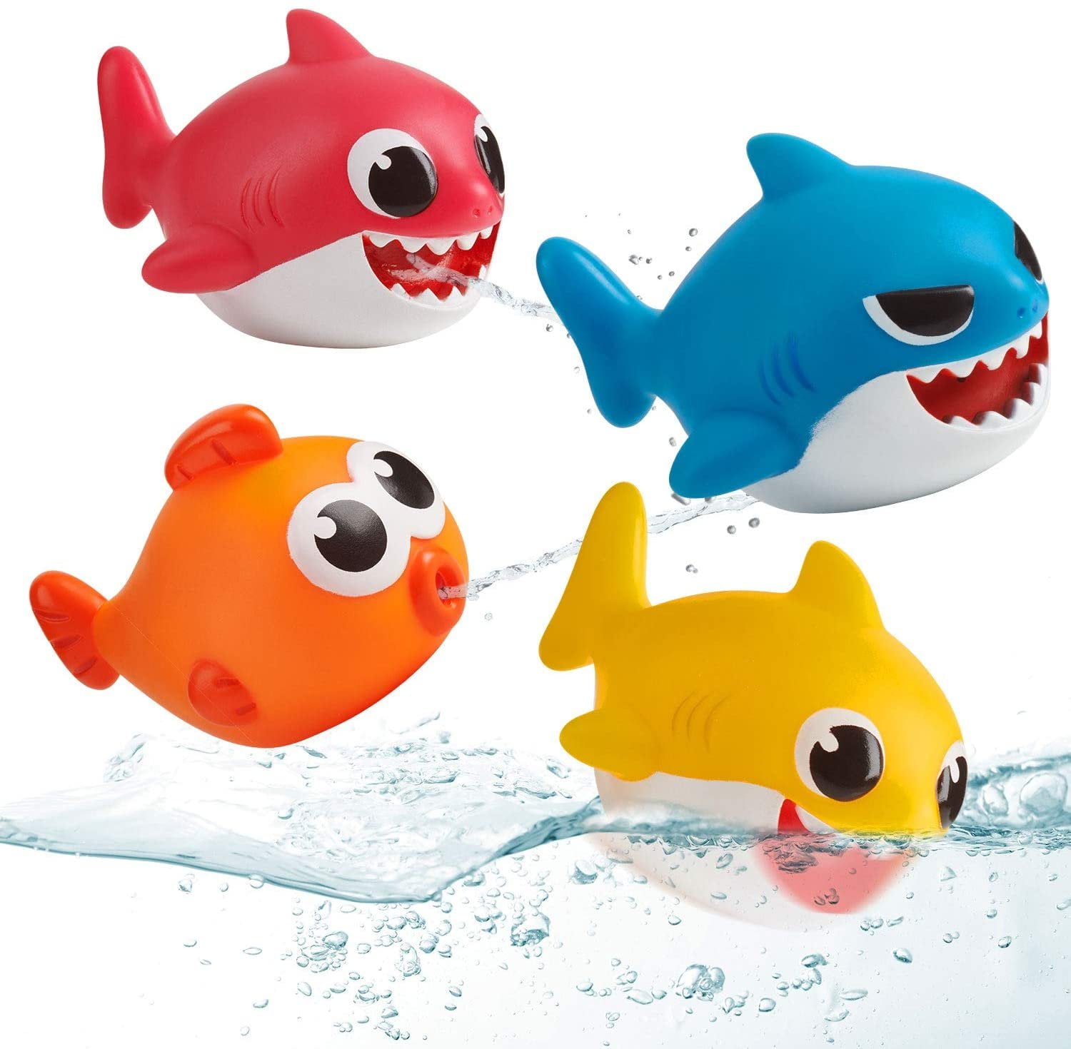 Pinkfong Baby Shark Bath Squirt Toy Pack for Daycare Use