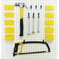 thumbnail image 6 of WallPeg Hook Kit - L Style Pegboard Hooks Tool Storage Garage Organizer Choice Black or White Plastic Pegs, 6 of 6