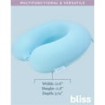 thumbnail image 3 of Bliss Memory Foam Neck Pillow - Soft U-Shaped Neck Support Travel Pillow with Washable Cover, 3 of 7