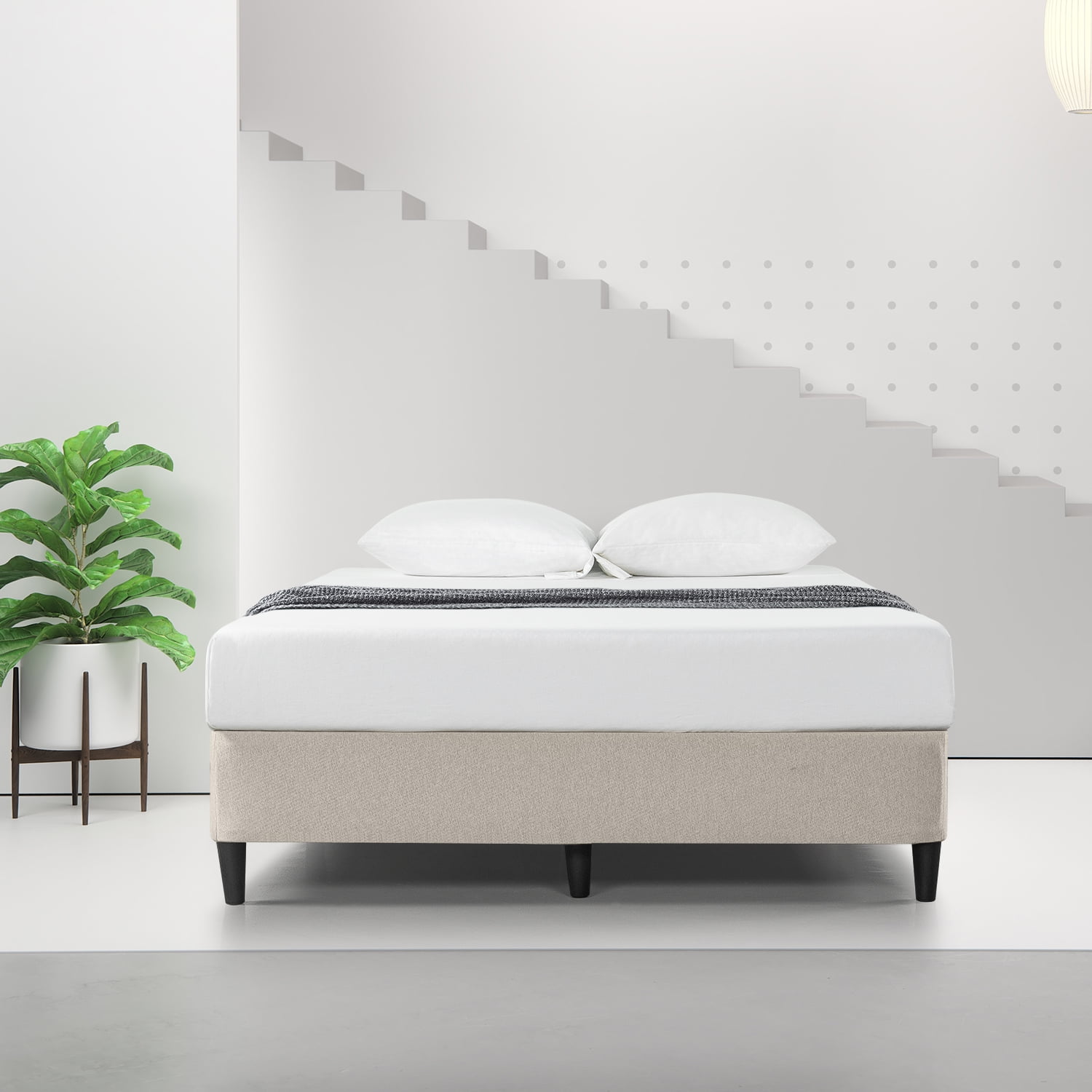 Spa Sensations by Zinus 9" Standing Metal Smart Box Spring Mattress Foundation, Full