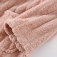 thumbnail image 3 of SWSMCLT Women's 2 Piece Pajama Set Oversized Lounge Set Warm Plush Pajamas Fleece Long Sleeve Spring Comfy Thick Pocket Pink Medium, 3 of 5