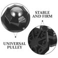 thumbnail image 3 of OULII 4 Pcs de Roulettes Pivotantes pour Meubles en Acier Noir Autocollantes pour Contenants de Rangement, 3 of 8