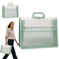 Document Storage Bag, Loetky Plastic Transparent File Folder, Portable ...