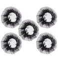 thumbnail image 2 of 5 Pcs Rappel Élastique pour Cheveux Volants Filets pour Robes d'Écoute pour Performance de Danse Ballet (Noir), 2 of 7