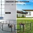 thumbnail image 6 of Heavy Duty Pet Playpen 16 Panels 24" Folding Metal Dog Exercise Pen Extra Large Indoor Outdoor Dog Fence with Door Dog Crate Cage Kennel Pet Enclosure for Small-Large Animal, 6 of 7