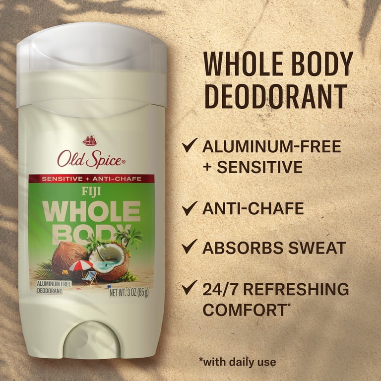 Old Spice, Whole Body Deodorant Stick, Fiji Total Body, 3 oz