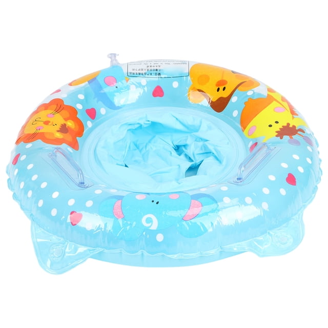 Flotador De Natación Para Bebés, Anillo De Natación Inflable Fácil De Inflar Y Desinflar Para Niños De 6 A 36 Meses Para Piscina ANGGREK Azul
