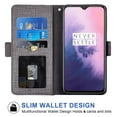 thumbnail image 2 of OnePlus 7 6T Case, iCoverCase Genuine Leather Wallet Case Slim Fit Folio Book Design with Stand and Card Slots Flip Case Cover for OnePlus 7 6T (Gray), 2 of 5