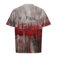 thumbnail image 3 of Camisas de Manga Corta para Hombre Impresas Cuello Redondo Camisa de Manga Corta, Top de Moda Casual para Hombres de Uso Diario Y Al Aire Libre, 3 of 4