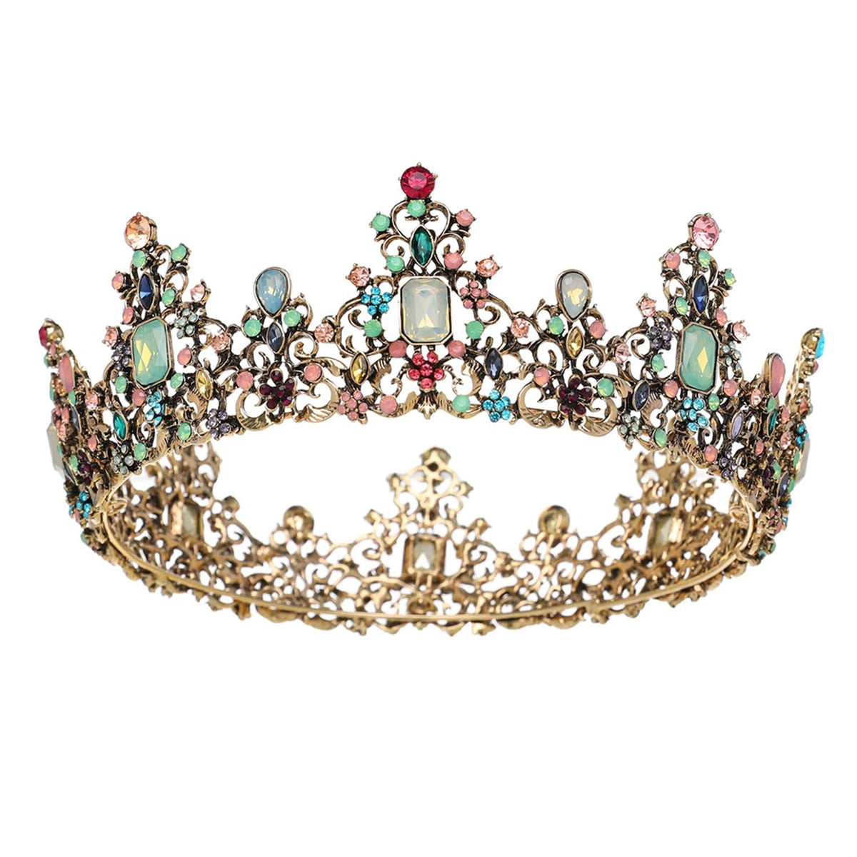 Tiaras for Women Wedding Crowns Costume Jewelry Baroque Rhinestone Costume Girl Birthday Party Hair Accessories