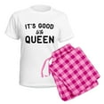 thumbnail image 5 of CafePress - It's Good To Be Queen Women's Light Pajamas - Women's Short Sleeve Print T-Shirt and Pants Light Cotton Pajama Set, 5 of 7