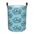 thumbnail image 2 of Goofa Best Dad Ever Printed Circular Hamper,Laundry Basket with Handles,Storage Baskets Foldable,Large Capacity Laundry Hamper-, 2 of 8