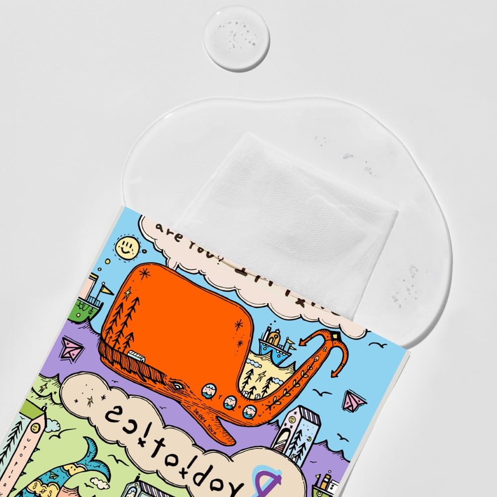 Dancing Whale - Probiotics Mask Pack Plus (10 Sheet Pack), Intensive Hydration, Moisturizing