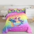 thumbnail image 3 of Feelyou Magic Mermaid Princess Bedding Comforter Set, Dreamy Ocean Sealife Twin Comforter Sets, Teens Kids Boys Girls Reversible Bedding Set, Luxury Bedroom Decor, 2 Pieces, 3 of 9