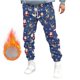thumbnail image 1 of Pantalones largos para hombre, pantalones deportivos ajustados para correr, pantalones deportivos con cordón, pantalones con estampado navideño, pantalones para hombre, 1 of 5