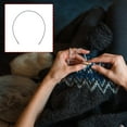 thumbnail image 2 of Aluminum Cable Replacement For Knitting Needle Portable Crochet Hook Cable for Weaving Sweater Scarf Yarn Craft Project, 2 of 3