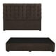 thumbnail image 1 of Box Base Cama King Size + Cabecera Slip Trinity Chocolate, 1 of 8