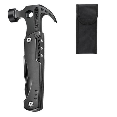 Durable Outdoor 12-In-1 Stainless Steel Camping Hammer Multitool For Survival