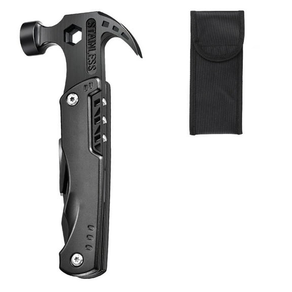 Durable Outdoor 12-In-1 Stainless Steel Camping Hammer Multitool For Survival